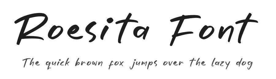 Roesita Font by glorytype — Script Handwritten Font
