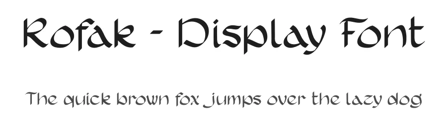 Rofak – Display Font by Nathatype — Script Handwritten Font