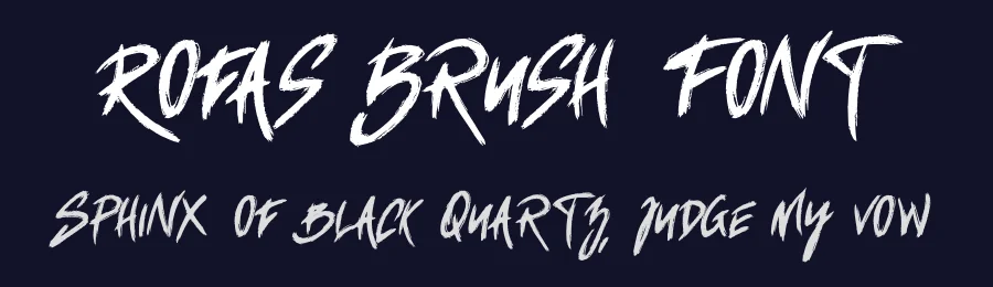 Rofas Brush Font by Dhabee — Script Handwritten Font — thumbnail 2