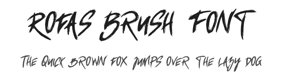 Rofas Brush Font by Dhabee — Script Handwritten Font