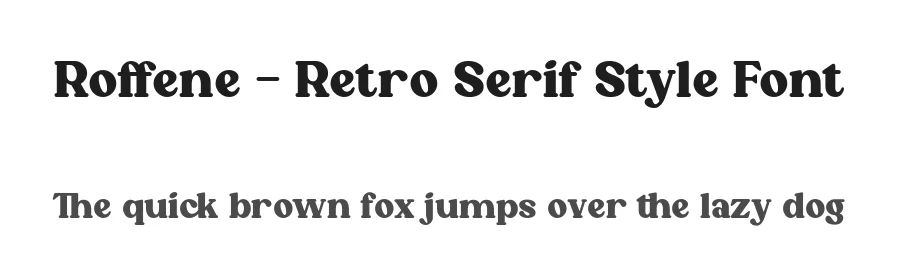 Roffene – Retro Serif Style Font by Puri Creative — Display Font
