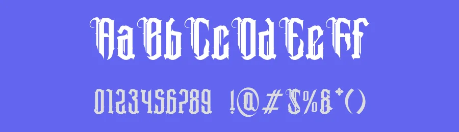 Roffes Brawry Font by Dhabee — Blackletter Font — thumbnail 3