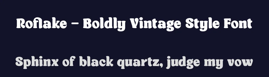 Roflake – Boldly Vintage Style Font by roomspace.cl — Display Font — thumbnail 2