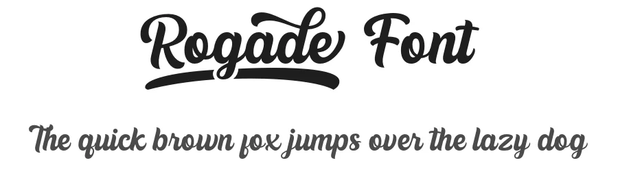 Rogade Font by Creatifont Studios — Script Handwritten Font