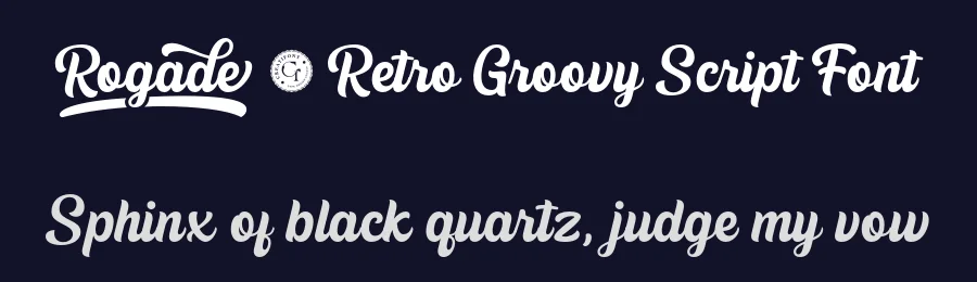Rogade – Retro Groovy Script Font by Creatifontstudios — Decorative Font — thumbnail 2
