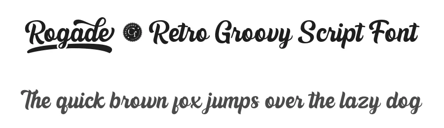 Rogade – Retro Groovy Script Font by Creatifontstudios — Decorative Font