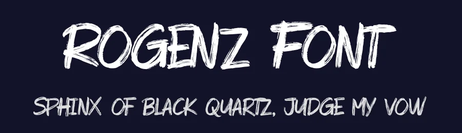 Rogenz Font by nirfonic — Display Font — thumbnail 2