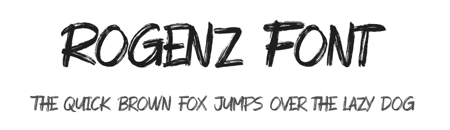 Rogenz Font by nirfonic — Display Font