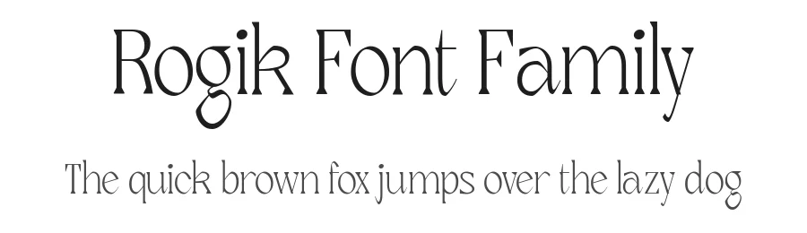 Rogik Font Family by holyline design β Serif Font