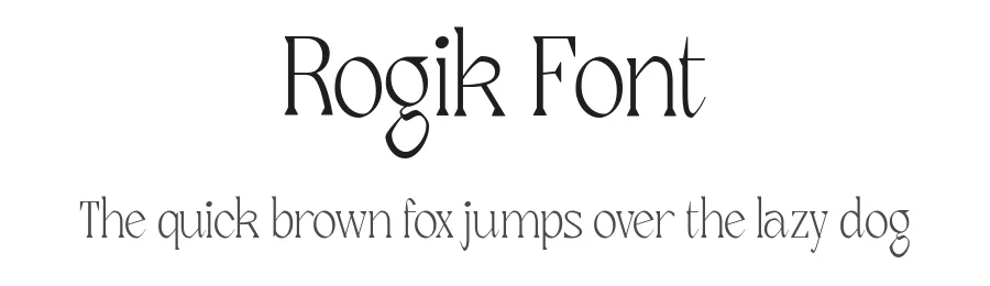 Rogik Font by holyline design — Serif Font