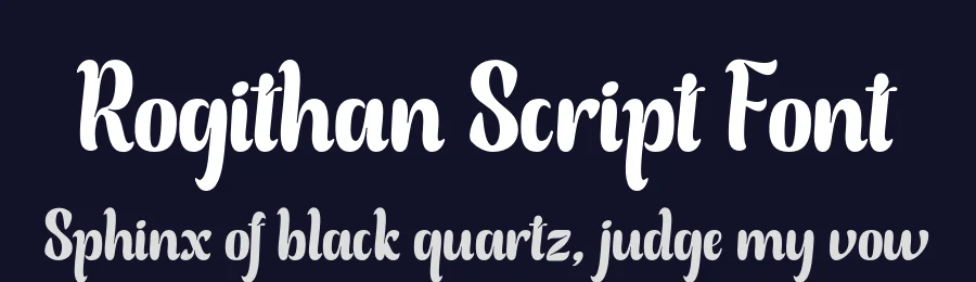 Rogithan Script Font by Black Studio — Script Handwritten Font — thumbnail 2