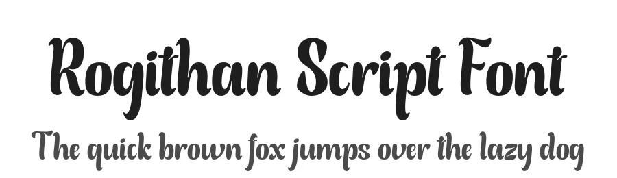Rogithan Script Font by Black Studio — Script Handwritten Font