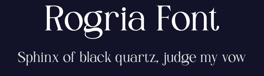 Rogria Font by roomspace.cl — Serif Font — thumbnail 2