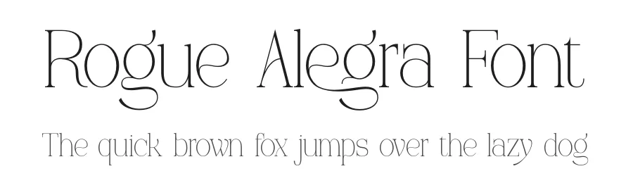 Rogue Alegra Font by Denustudios — Serif Font