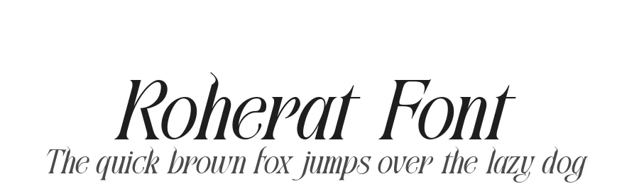 Roherat Font by alit design — Serif Font