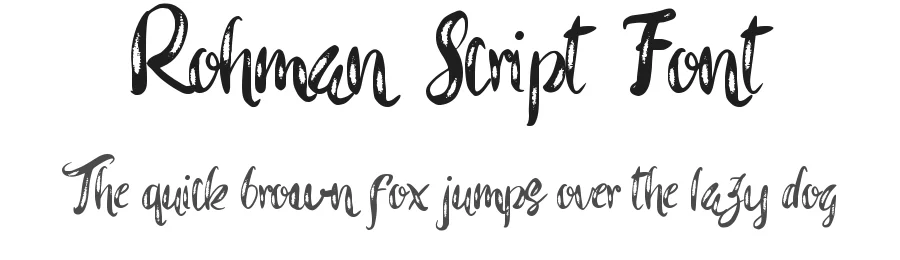 Rohman Script Font by edricstudio — Script Handwritten Font