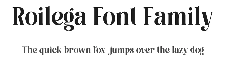 Roilega Font Family by Pandeka Studio — Serif Font