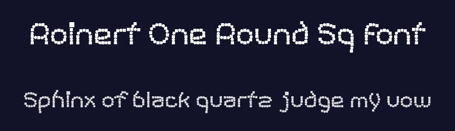 Roinert One Round Sq Font by ffeeaarr — Display Font — thumbnail 2