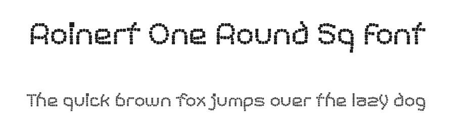 Roinert One Round Sq Font by ffeeaarr — Display Font