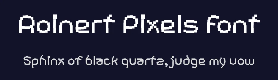 Roinert Pixels Font by ffeeaarr — Decorative Font — thumbnail 2
