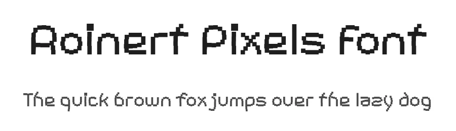 Roinert Pixels Font by ffeeaarr — Decorative Font