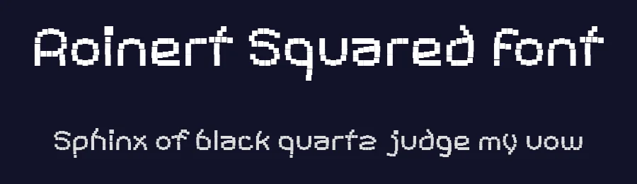 Roinert Squared Font by ffeeaarr — Display Font — thumbnail 2