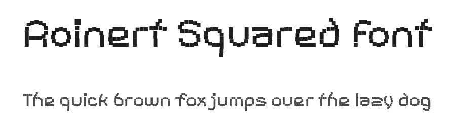 Roinert Squared Font by ffeeaarr — Display Font