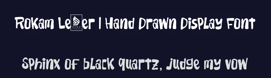 Rokam Letter | Hand Drawn Display Font by Gracetypestudio — Display Font — thumbnail 2