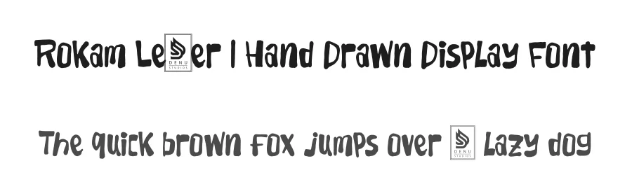 Rokam Letter | Hand Drawn Display Font by Gracetypestudio — Display Font