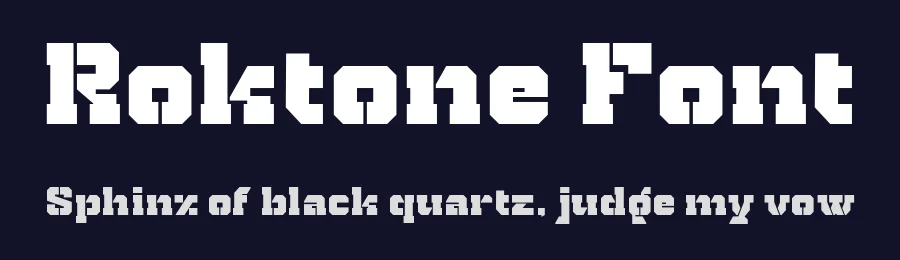 Roktone Font by Ardyanatypes — Display Font — thumbnail 2
