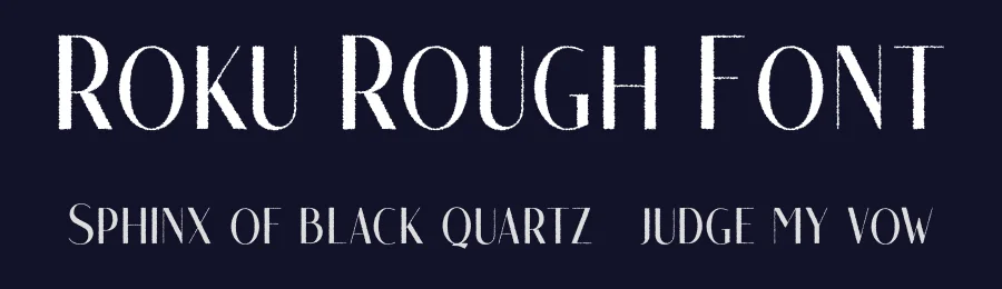 Roku Rough Font by craftsupplyco — Sans Serif Font — thumbnail 2