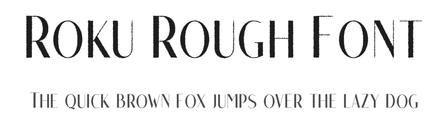 Roku Rough Font by craftsupplyco — Sans Serif Font