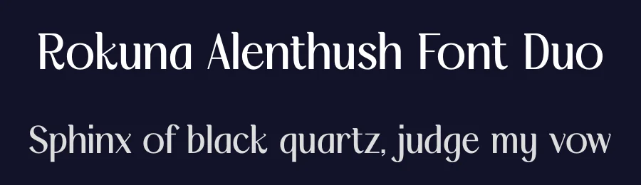 Rokuna Alenthush Font Duo by Storytype — Serif Font — thumbnail 2
