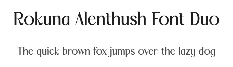 Rokuna Alenthush Font Duo by Storytype — Serif Font