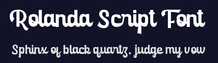 Rolanda Script Font by Gartype Studio — Display Font — thumbnail 2