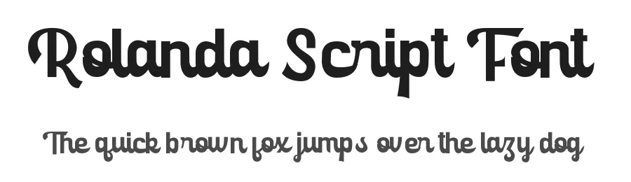 Rolanda Script Font by Gartype Studio — Display Font