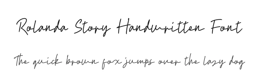 Rolanda Story Handwritten Font by letterenastudios — Script Handwritten Font