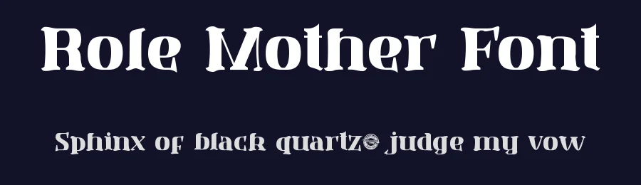 Role Mother Font by CalligraphyFonts.net — Display Font — thumbnail 2
