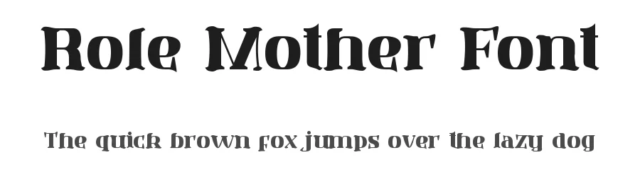Role Mother Font by CalligraphyFonts.net — Display Font