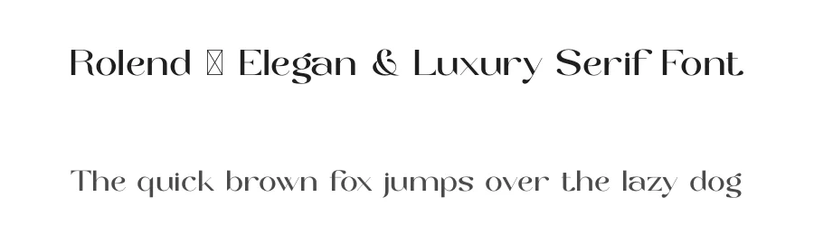 Rolend – Elegan & Luxury Serif Font by SURATMI — Serif Font