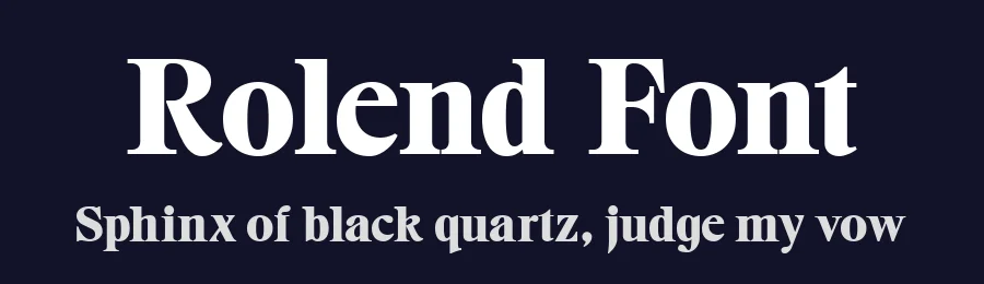 Rolend Font by metafontsy — Serif Font — thumbnail 2
