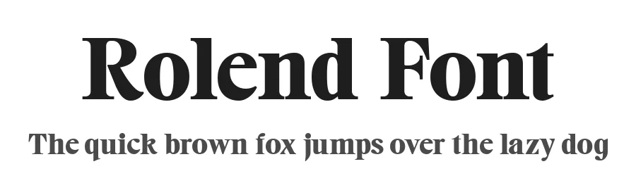 Rolend Font by metafontsy — Serif Font