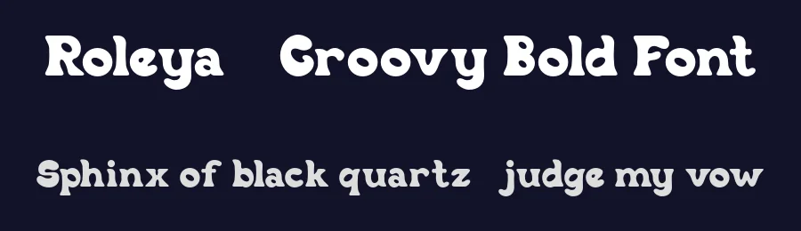 Roleya – Groovy Bold Font by Ragamkata — Display Font — thumbnail 2