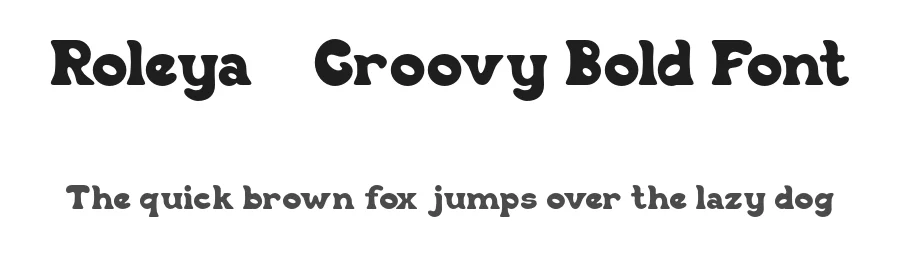 Roleya – Groovy Bold Font by Ragamkata — Display Font