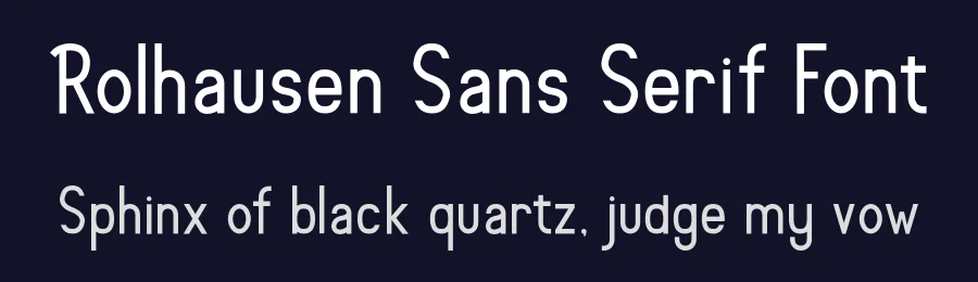 Rolhausen Sans Serif Font by Patria Ari Typestudio — Sans Serif Font — thumbnail 2