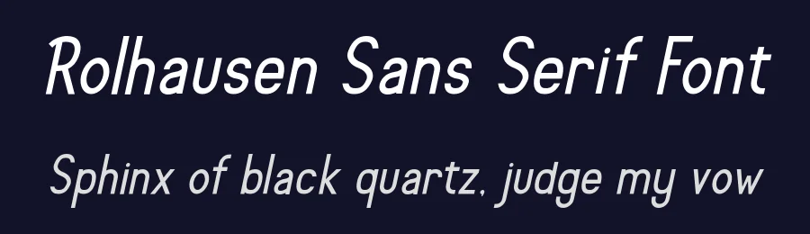 Rolhausen Sans Serif Font by Patria Ari Typestudio — Sans Serif Font — thumbnail 2