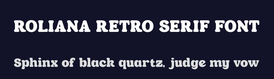 ROLIANA RETRO SERIF FONT by BRAINWAVES STUDIO — Display Font — thumbnail 2