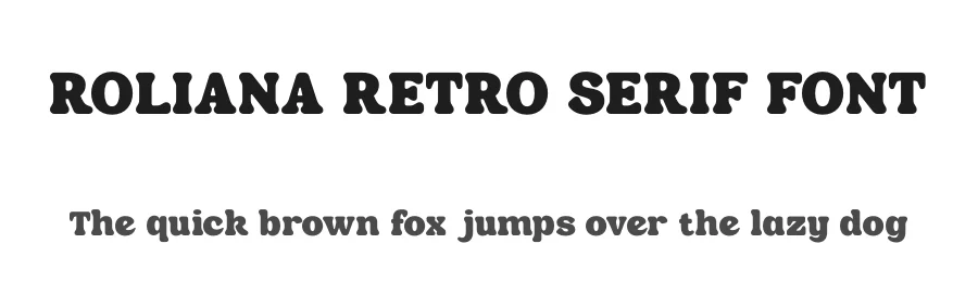 ROLIANA RETRO SERIF FONT by BRAINWAVES STUDIO — Display Font