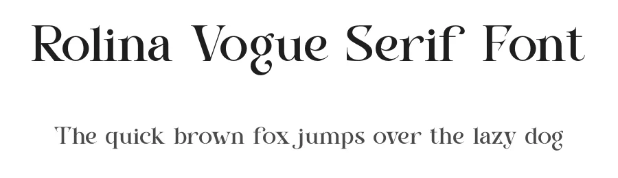 Rolina Vogue Serif Font by ErmediaStudio — Serif Font