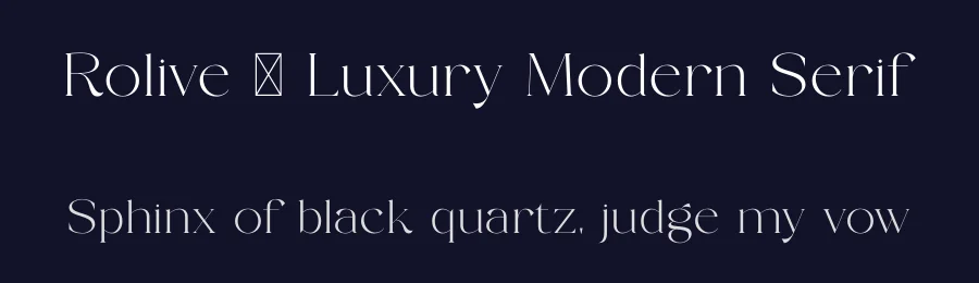 Rolive – Luxury Modern Serif by SURATMI — Serif Font — thumbnail 2